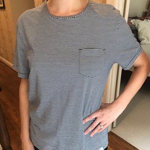 Le Gentle Factory Navy Striped T-Shirt